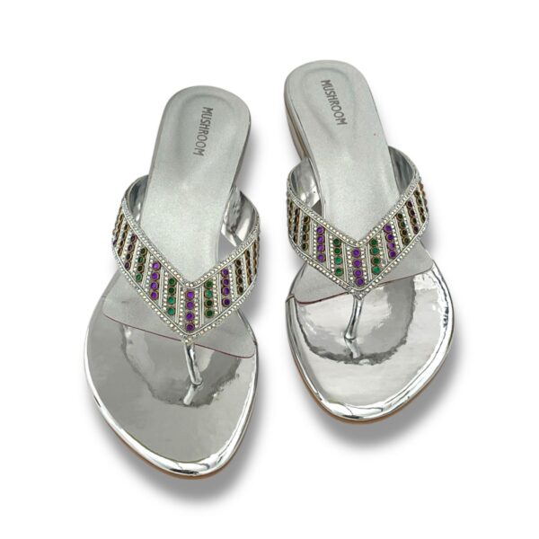 MUSHROOM Embellished Sandals