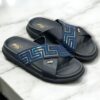 Hitz Men's Blue Open Toe Cross Strap