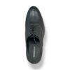 Mushroom Men's Black Leather Formal Lace-Up Shoes