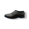 Mushroom Men's Black Leather Formal Lace-Up Shoes