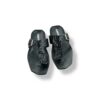 MUSHROOM Luxe Croco Buckle Flats - Black & Brown