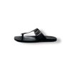 MUSHROOM Luxe Croco Buckle Flats - Black & Brown