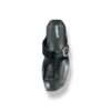MUSHROOM Luxe Croco Buckle Flats - Black & Brown