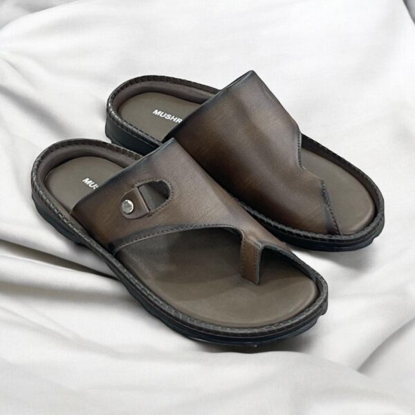Men Casual Slippers - Black & Brown