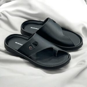 Men Casual Slippers - Black & Brown