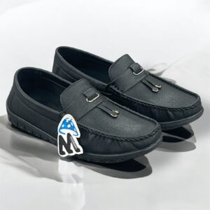 Mushroom Classic Loafers-BLACK & TAN