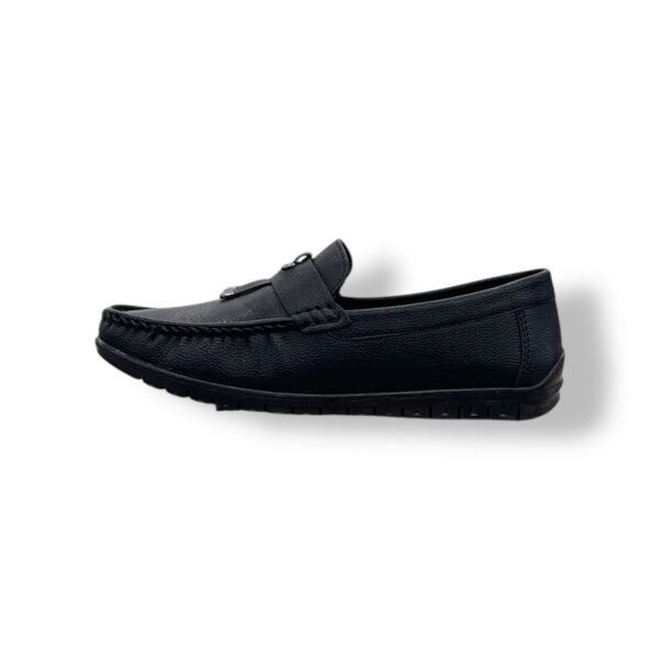Mushroom Classic Loafers-BLACK & TAN