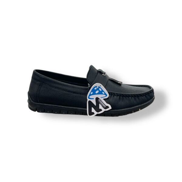 Mushroom Classic Loafers-BLACK & TAN