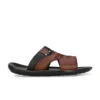 2803-BROWN_BLACK-B_720x Hitz Men's Leather Open Toe Slippers