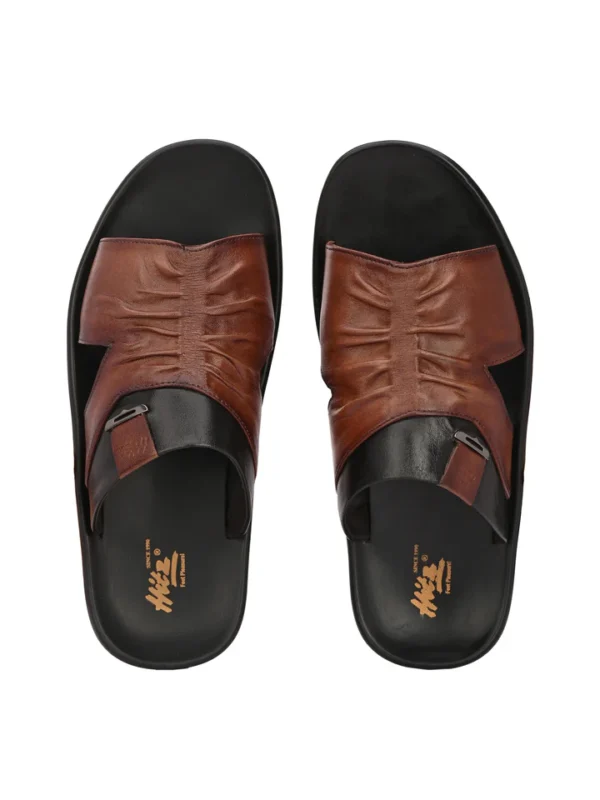 2803-BROWN_BLACK-G_720x Hitz Men's Leather Open Toe Slippers