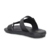 3906-BLACK-D_54e7b207-22a0-40f7-a706-900184b91660_720x Hitz-Men's Black Leather Casual Daily Wear Buckle Slipper