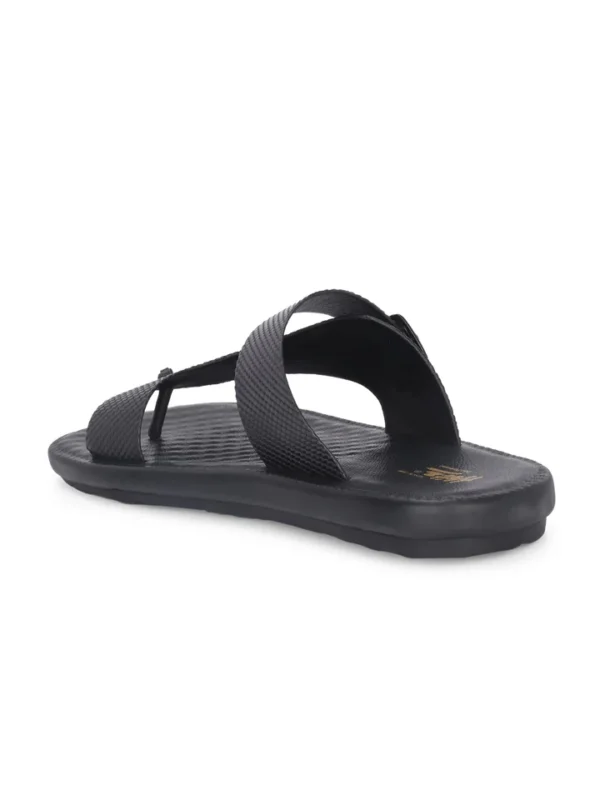 3906-BLACK-D_54e7b207-22a0-40f7-a706-900184b91660_720x Hitz-Men's Black Leather Casual Daily Wear Buckle Slipper