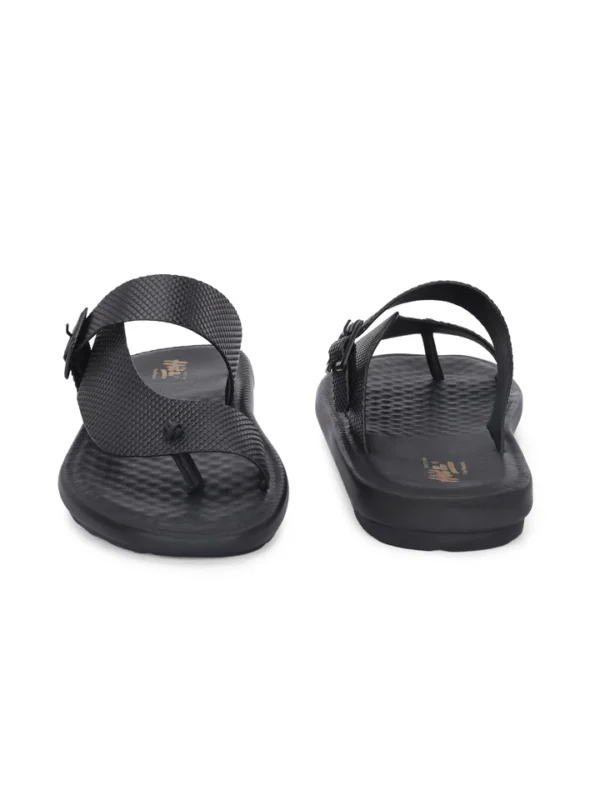 3906-BLACK-E_84df7c59-de71-4c53-ad85-44455ee628df_720x Hitz-Men's Black Leather Casual Daily Wear Buckle Slipper
