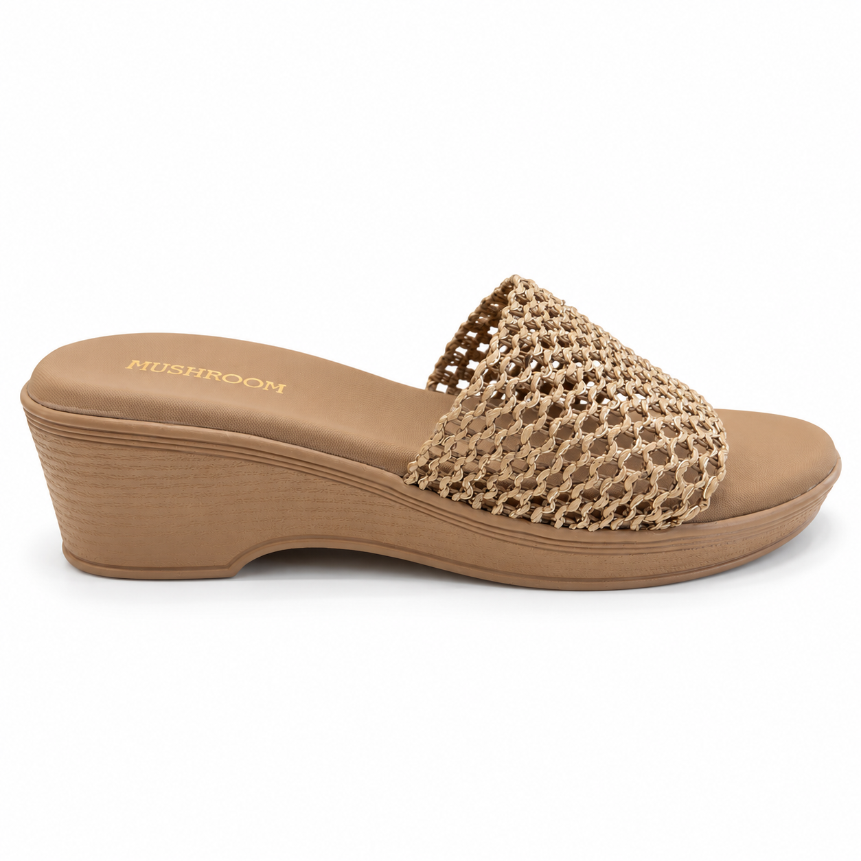 MUSHROOM Women's Netted Wedges
