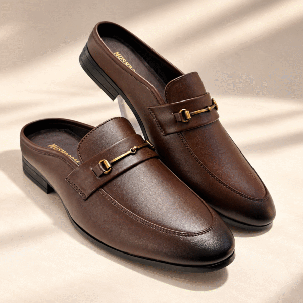 Men's Buckle Mule