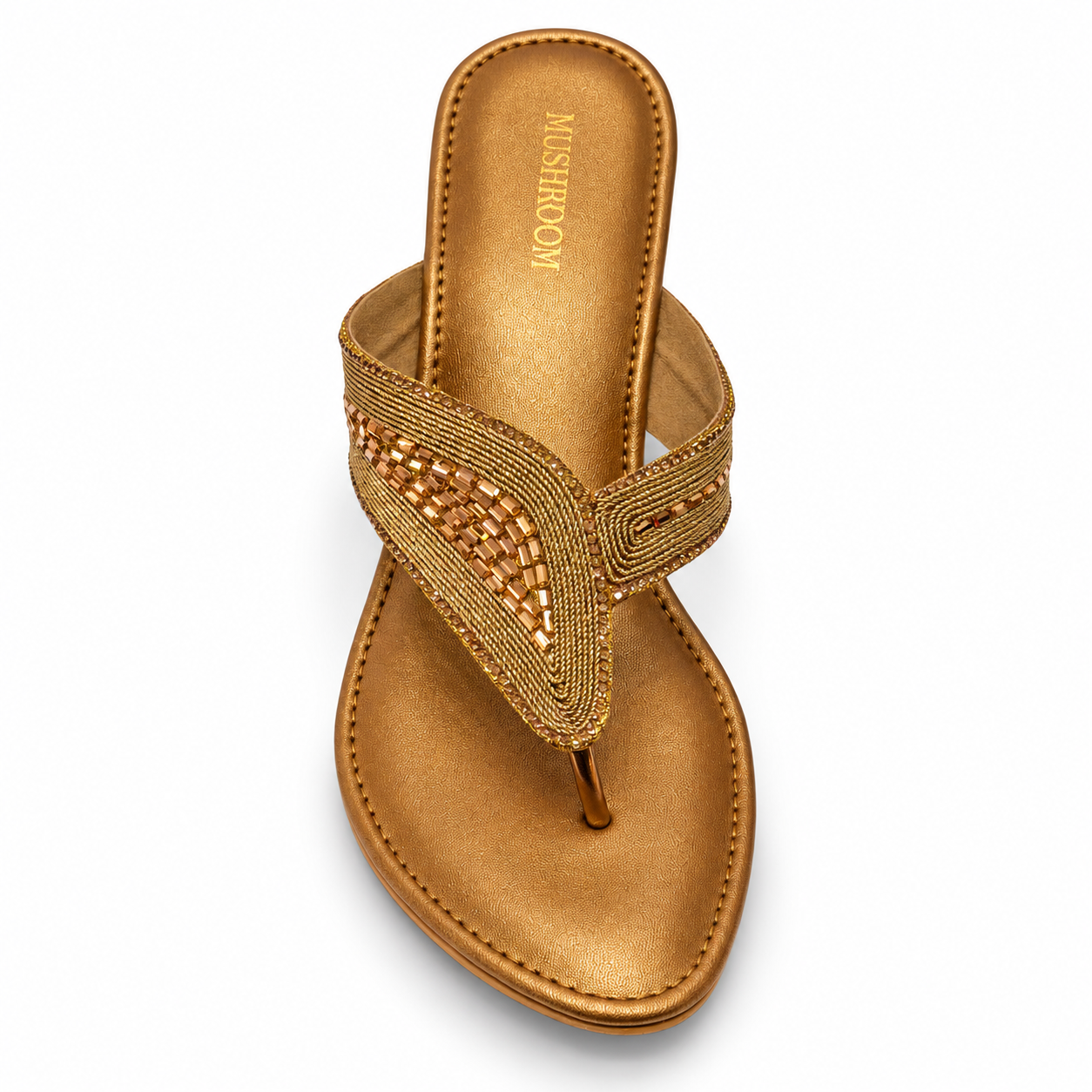 MUSHROOM Women's Embellished Block Heels