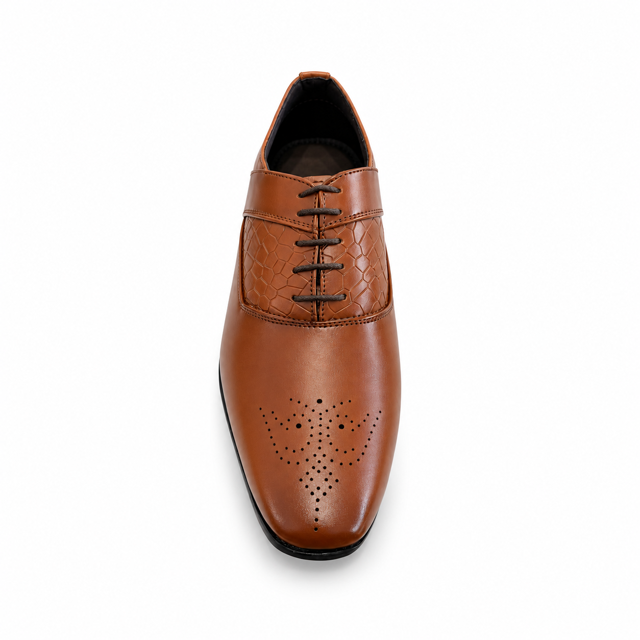 MUSHROOM Men's Textured Premium Derby Shoes