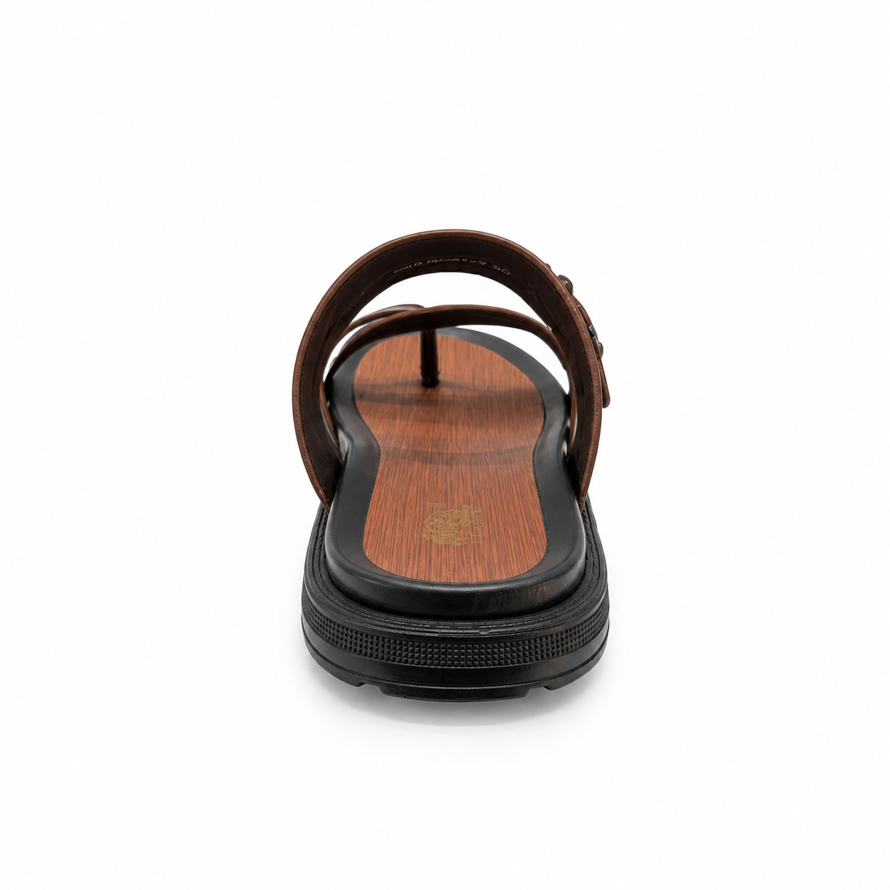 HITZ Men’s Premium Leather Cross Strap Slippers