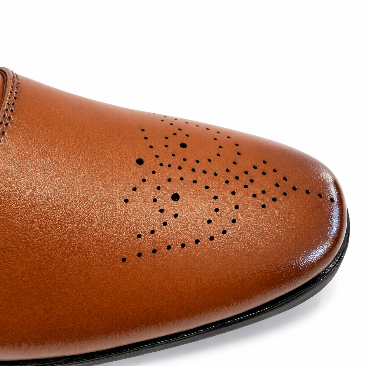 MUSHROOM Men's Textured Premium Derby Shoes