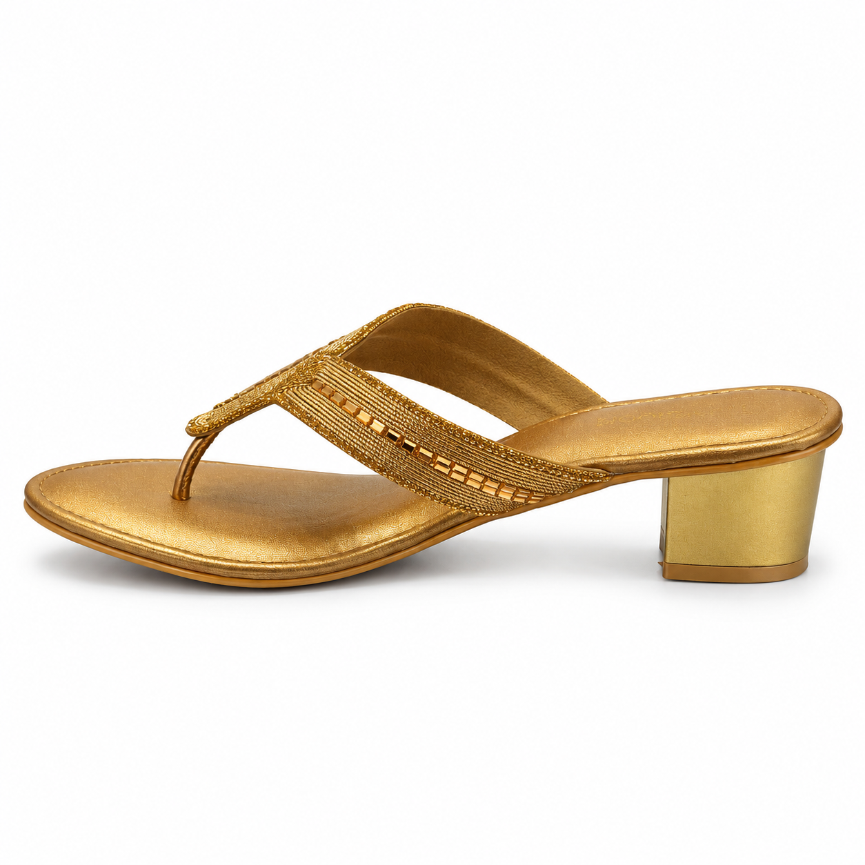 MUSHROOM Women's Embellished Block Heels