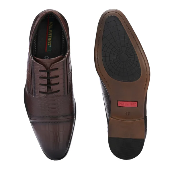 Men Premium Leather Lace-Up Formal Derby Shoes