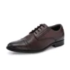Men Premium Leather Lace-Up Formal Derby Shoes