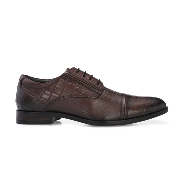 Men Premium Leather Lace-Up Formal Derby Shoes