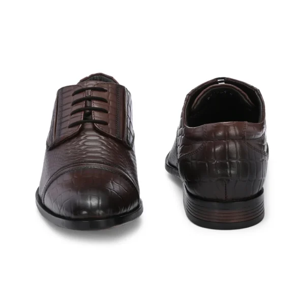 Men Premium Leather Lace-Up Formal Derby Shoes