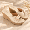MUSHROOM Women's Buckle Wedge