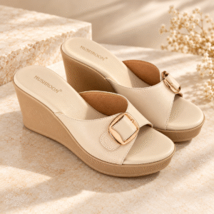 7eaebc72-4ffe-4923-8767-e698b90d2373 MUSHROOM Women's Buckle Wedge