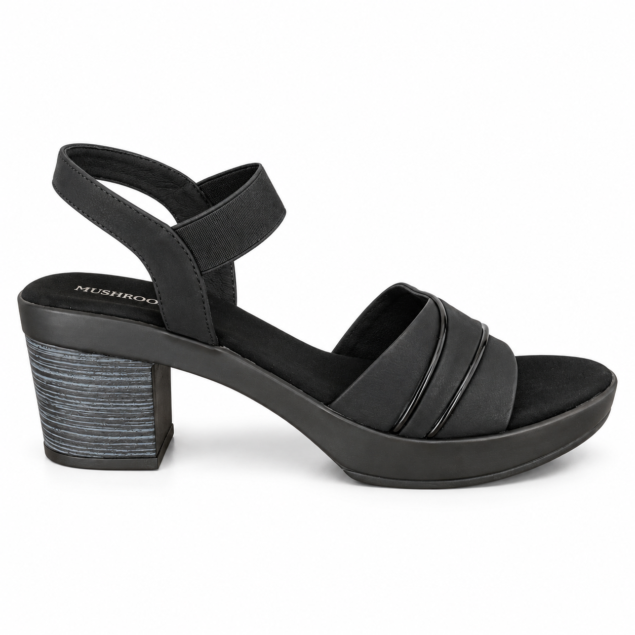 MUSHROOM Women's Block Heel Sandals